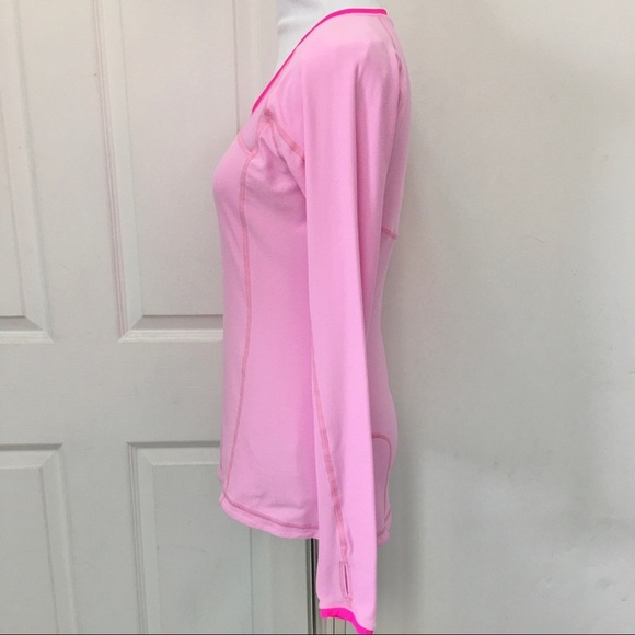 Lululemon Pink Long Sleeve Top Size 6 Reflective - Picture 2 of 10